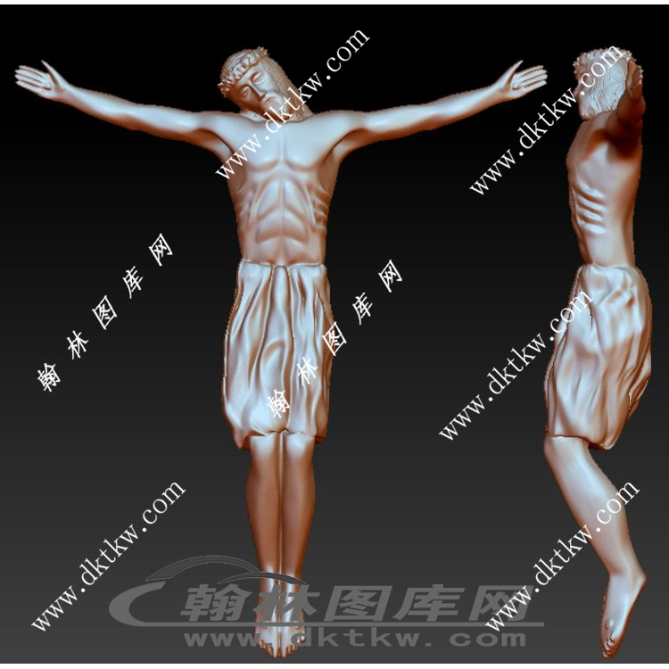 被绑着的耶稣立体圆雕图（RNG-288）展示