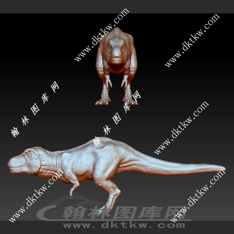 暴龙恐龙立体圆雕图（SKT-304）展示