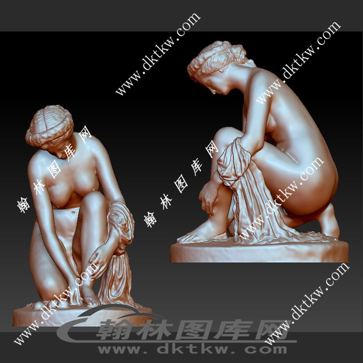 跪着的维纳斯 立体圆雕图（SKT-712）展示