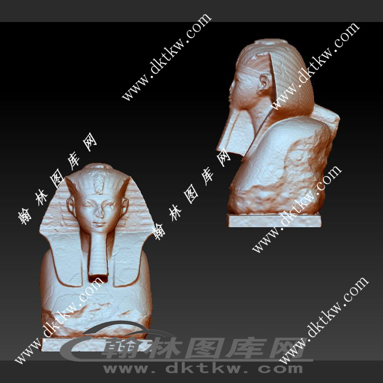 狮身人面像的女王立体圆雕图（SKT-434）展示