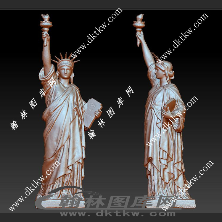 自由女神立体圆雕图（SKT-607）展示