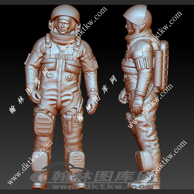 美国宇航员立体圆雕图（SKT-158）展示