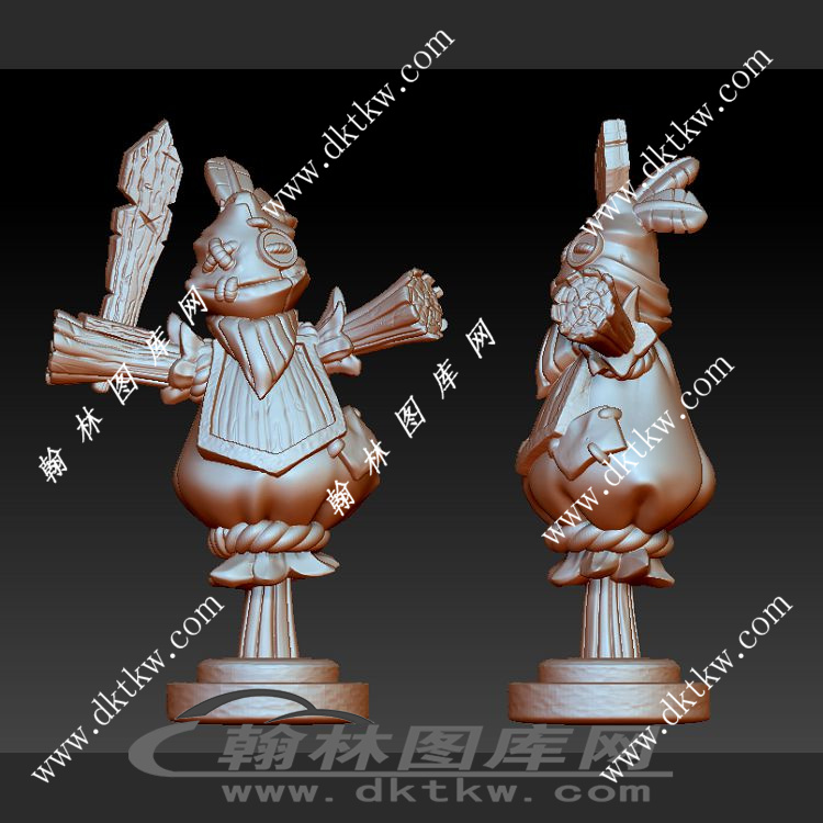 稻草人立体圆雕图（SKT-623）展示