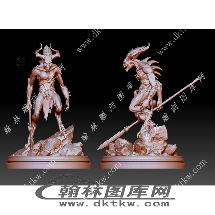 恶魔血妖立体圆雕图（YDS-871）展示