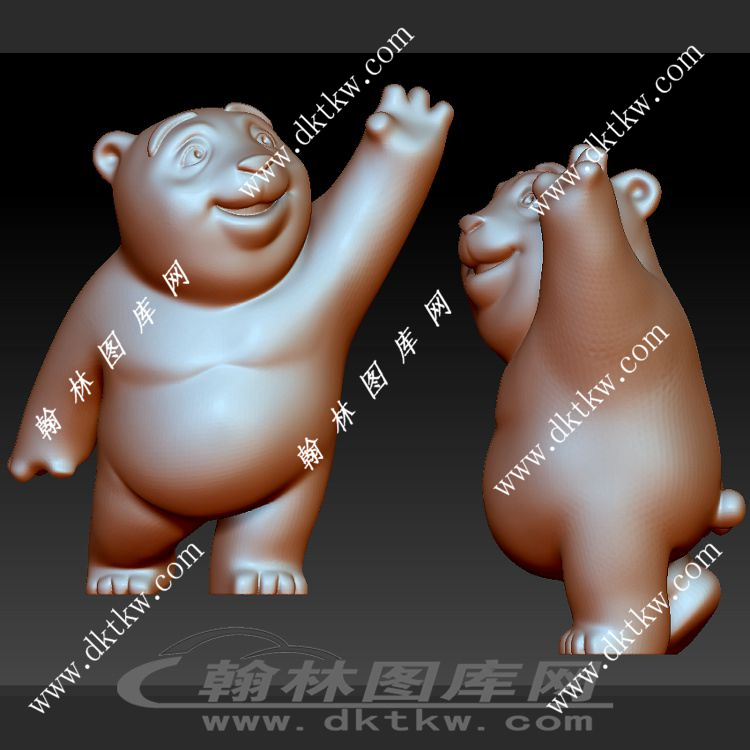 欢乐熊立体圆雕图（SKT-971）展示