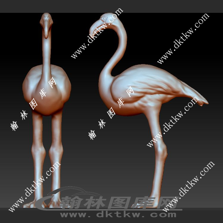 火烈鸟立体圆雕图（SKT-728）展示