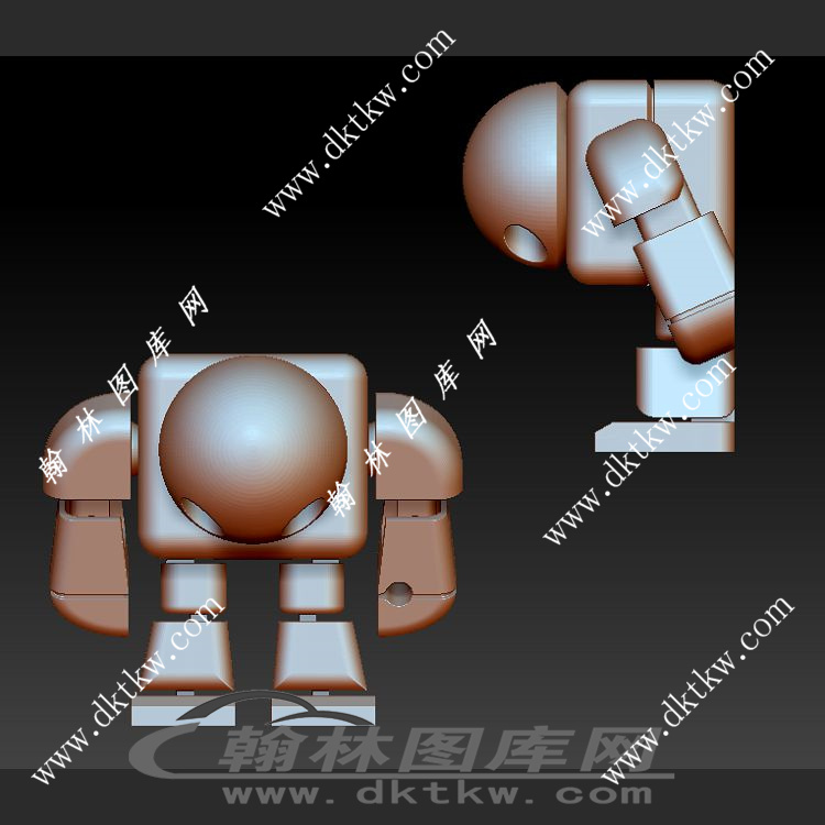机器人 人偶立体圆雕图（SKT-357）展示