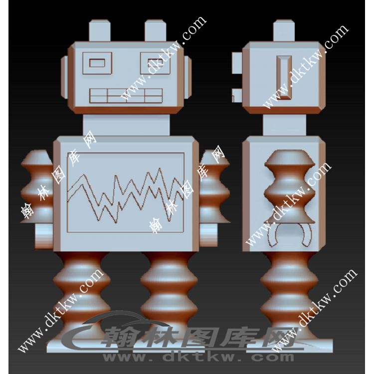 机器人玩具立体圆雕图（RNG-371）展示