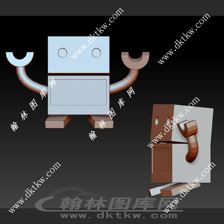 机器人君立体圆雕图（SKT-358）展示