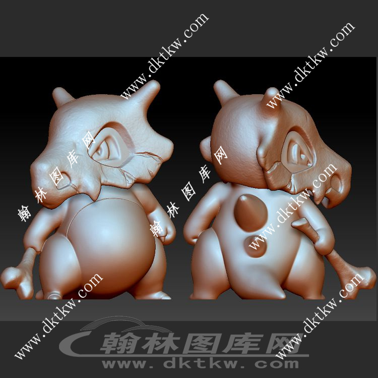 卡拉卡拉-口袋妖怪立体圆雕图（DWG-027）展示