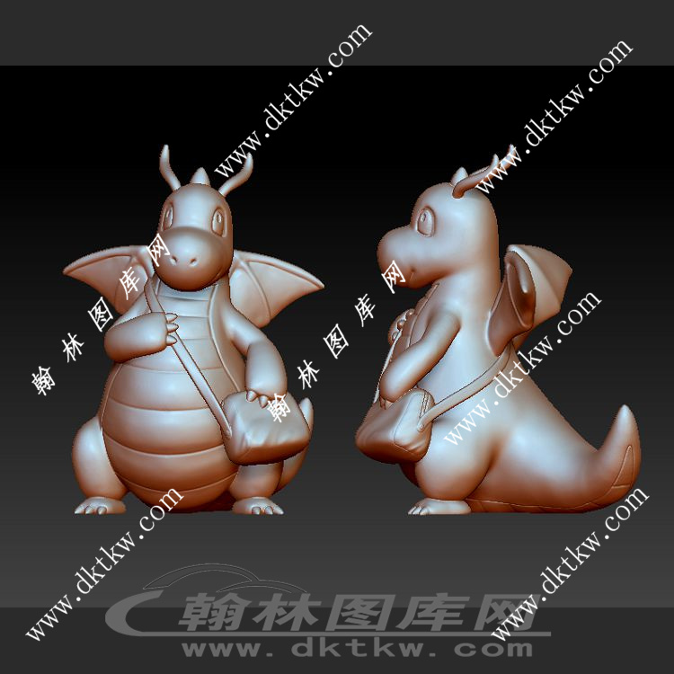 口袋妖怪快龙立体圆雕图（DWG-028）展示