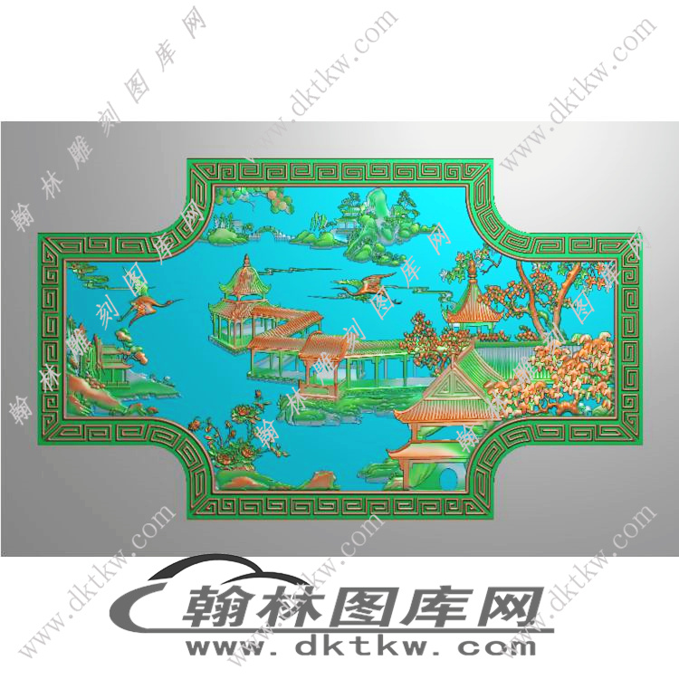 背板精雕图（EDG-118）展示