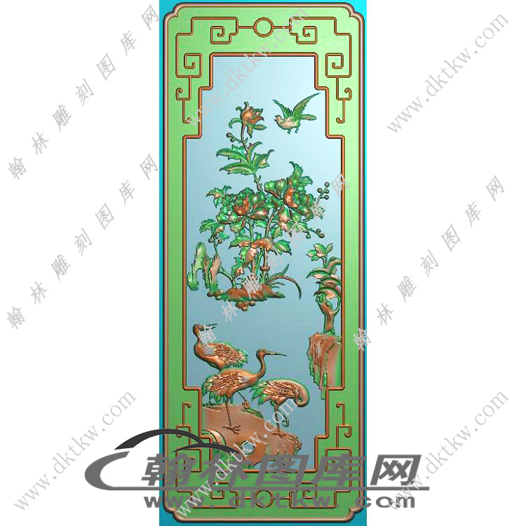床背板精雕图（EDG-124）展示