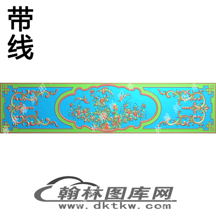 床靠头大板精雕图（EDG-130）展示