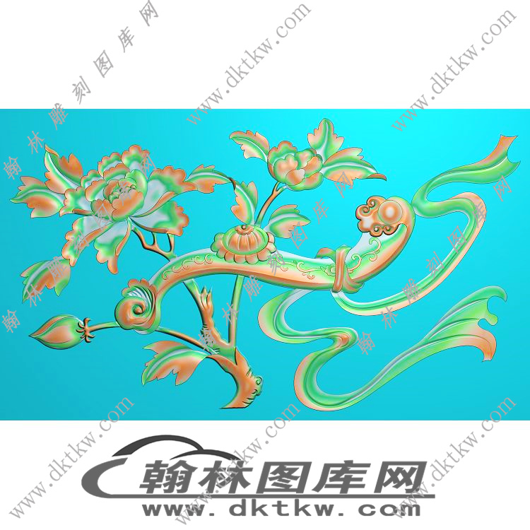 床头侧板精雕图（RNG-478）展示