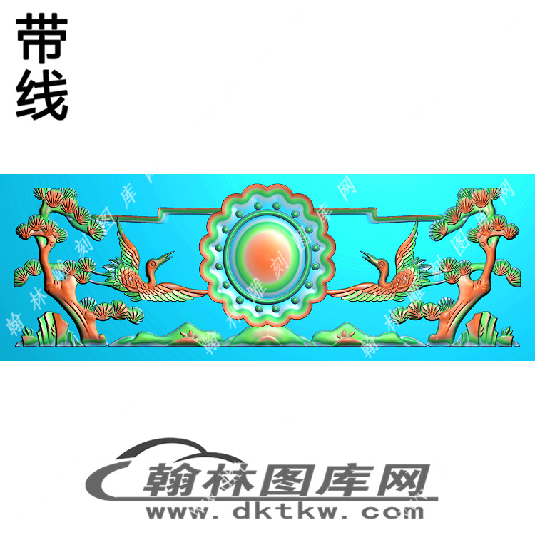 松鹤山水精雕图（EDG-166）展示