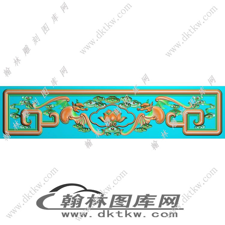 文宝床通花板精雕图（EDG-224）展示