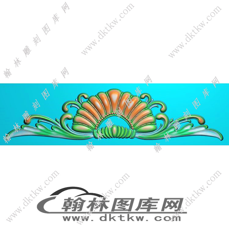 洋花床头花样精雕图（EDG-236）展示