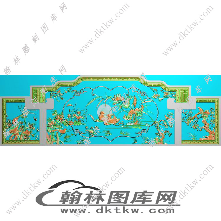 鸳鸯大床精雕图（EDG-241）展示