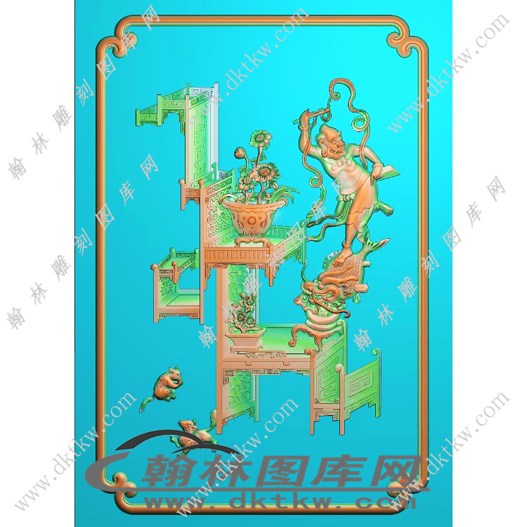 博古魁圣像精雕图（EDG-380）展示