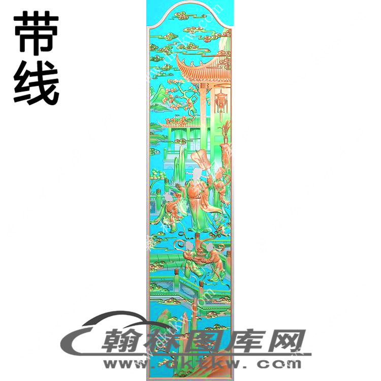 大门精雕图（EDG-402）展示