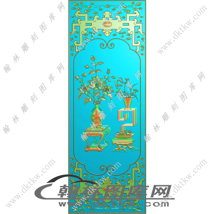 对橱中大板-左精雕图（EDG-420）展示