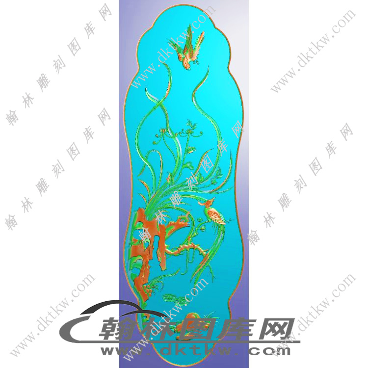 富贵大兰精雕图（EDG-427）展示