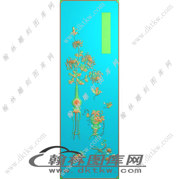 菊花瓶精雕图（EDG-452）展示