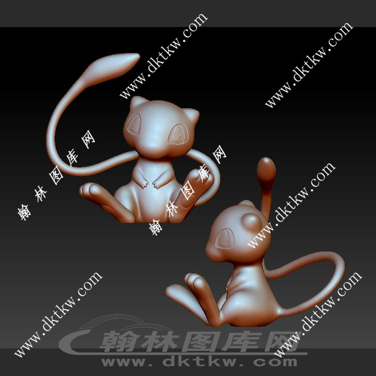 梦梦立体圆雕图（DWG-036）展示