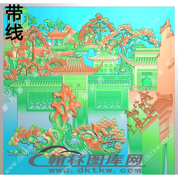 山水精雕图（RNG-514）展示