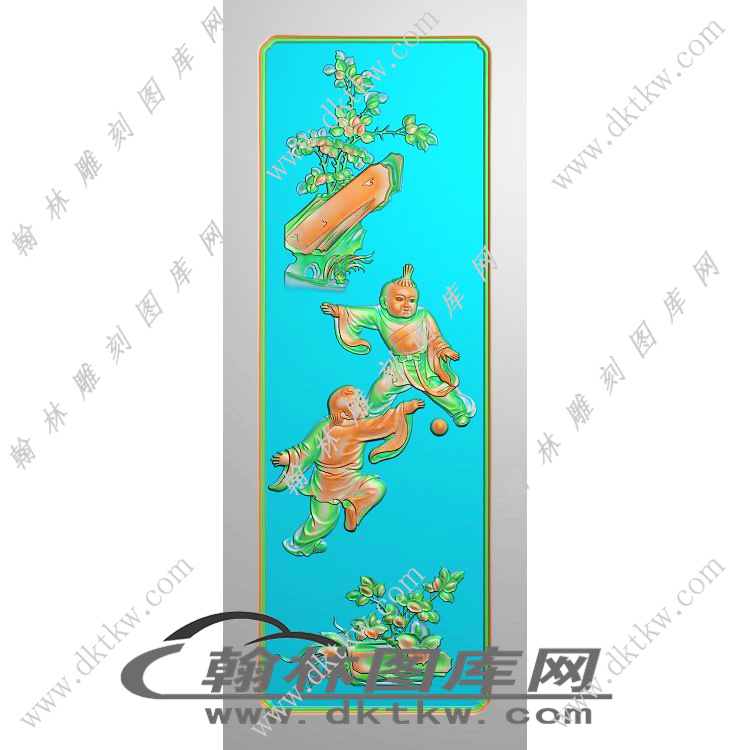 童子1（戏球）精雕图（EDG-519）展示