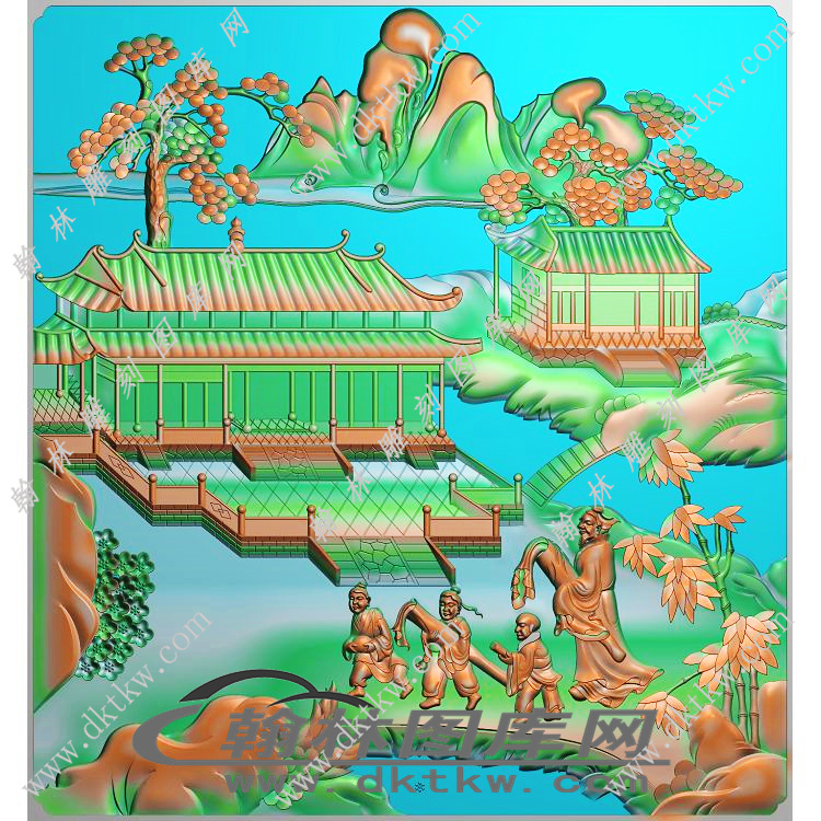 西湖精雕图（EDG-524）展示
