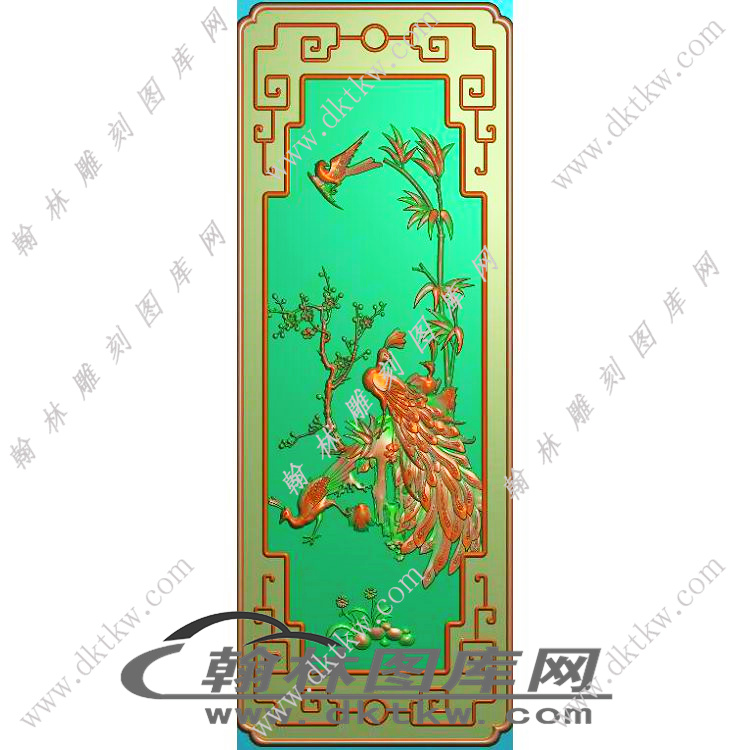 长椅背板精雕图（EDG-766）展示