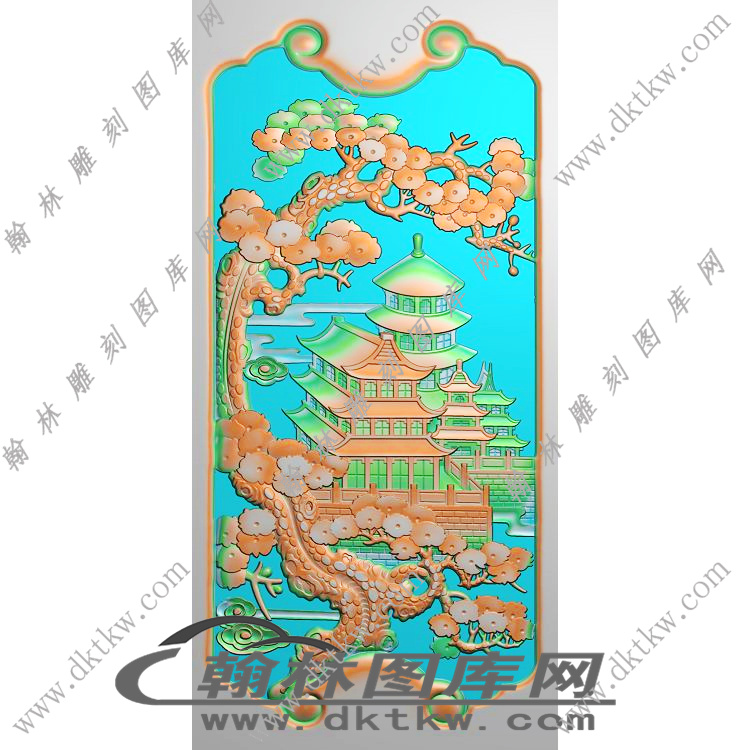 金玉满堂中间板精雕图（RNG-608）展示