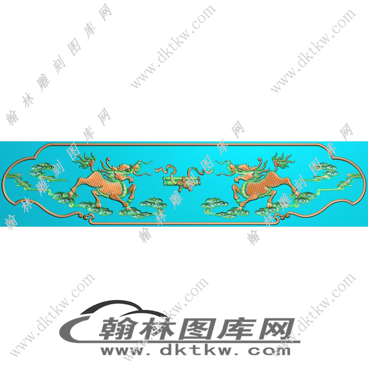 麒麟夺宝精雕图（EDG-700）展示