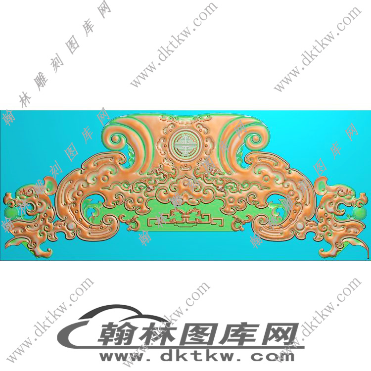 单坐短脑精雕图（RNG-695）展示
