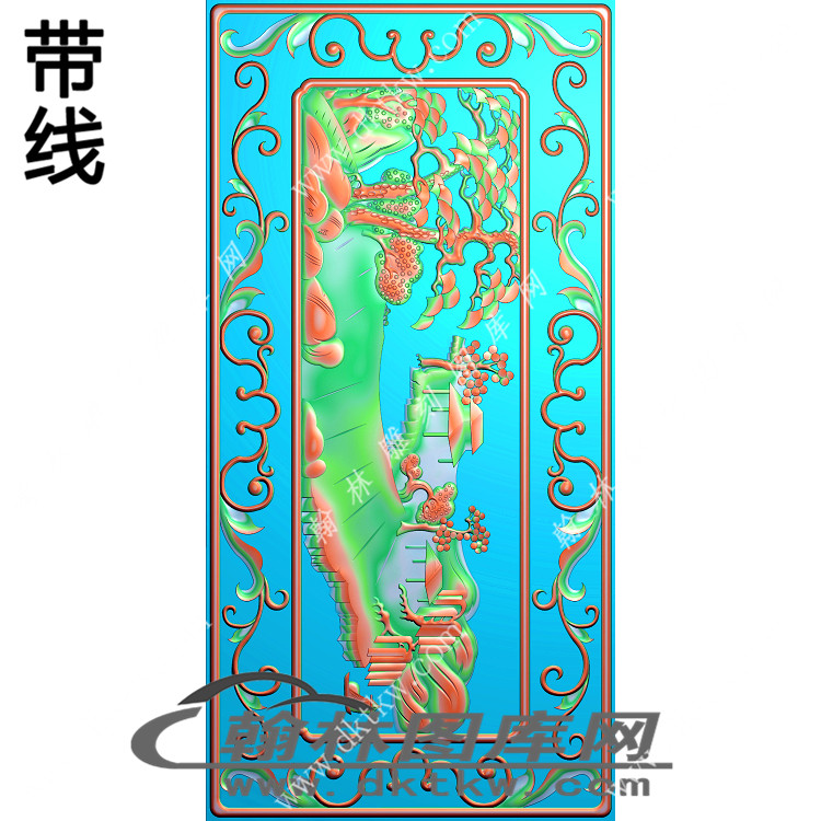 八仙罗汉床扶手精雕图（EDG-262）展示