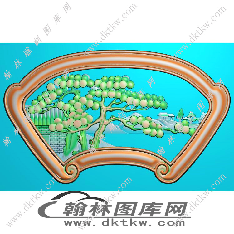 扶手内板精雕图（EDG-306）展示