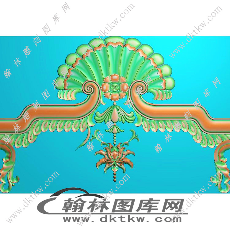 孔雀宝座扶手精雕图（EDG-323）展示
