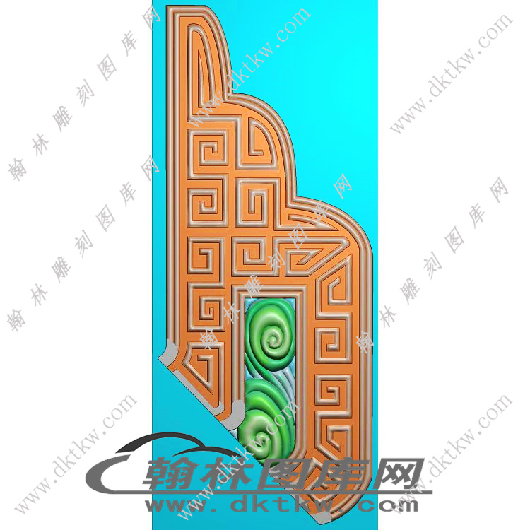 水龙宝座扶手侧精雕图（EDG-335）展示