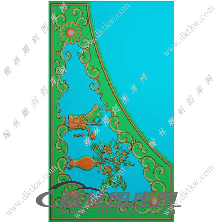 现代床扶手精雕图（EDG-339）展示