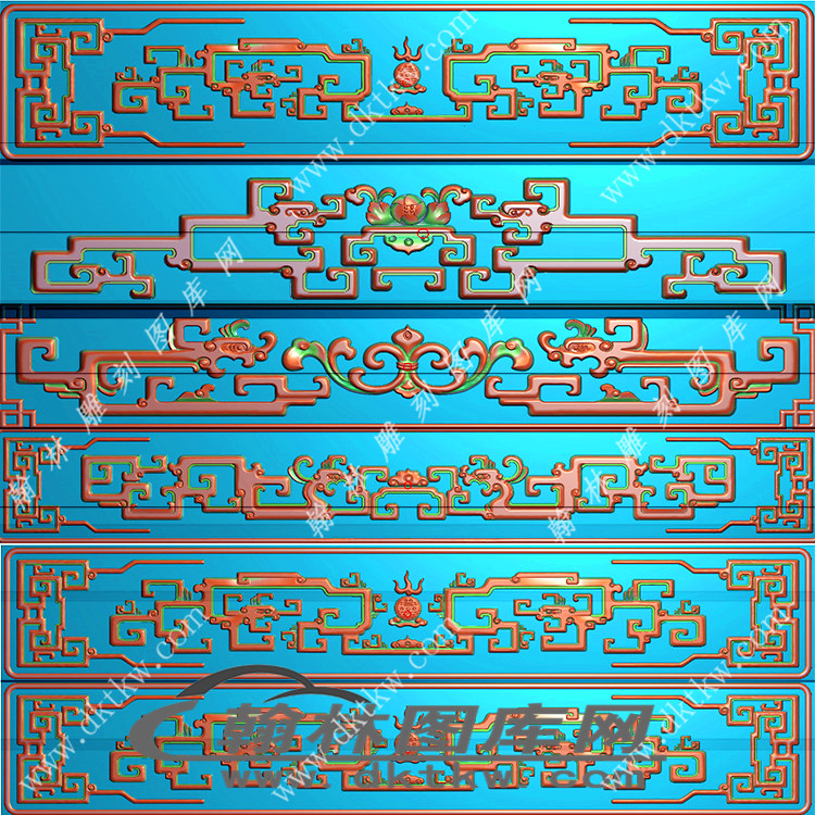 拐子龙写字台精雕图（EDG-1187）展示