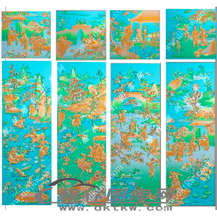极品三国演义顶箱精雕图（RNG-729）展示