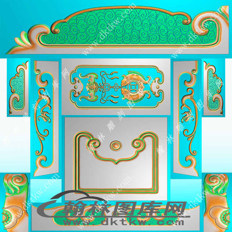庄老板沙发精雕图（EDG-1280）展示
