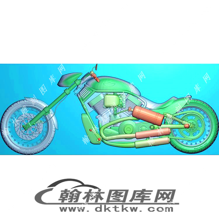 摩托车精雕图（XJD-667）展示