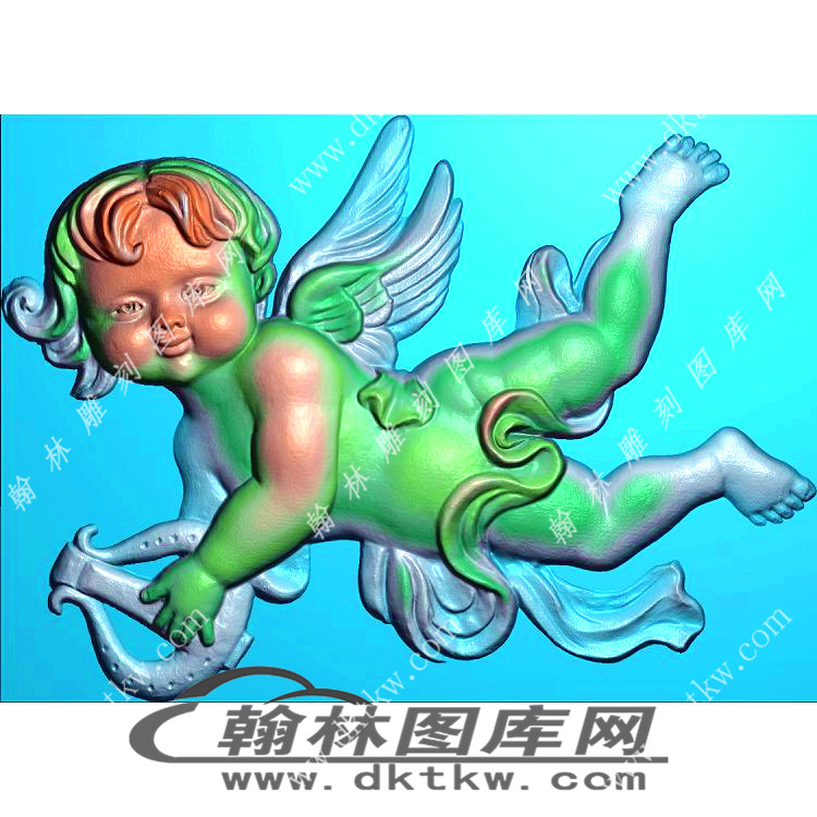 天使丘比特精雕图（XJD-691）展示
