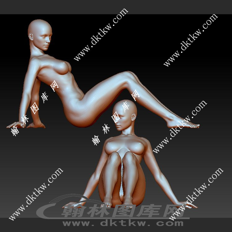女人立体圆雕图（SKT-404）展示