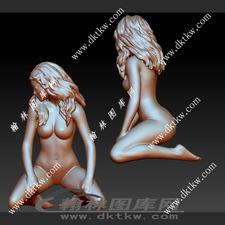 性感美女跪立体圆雕图（SKT-532）展示