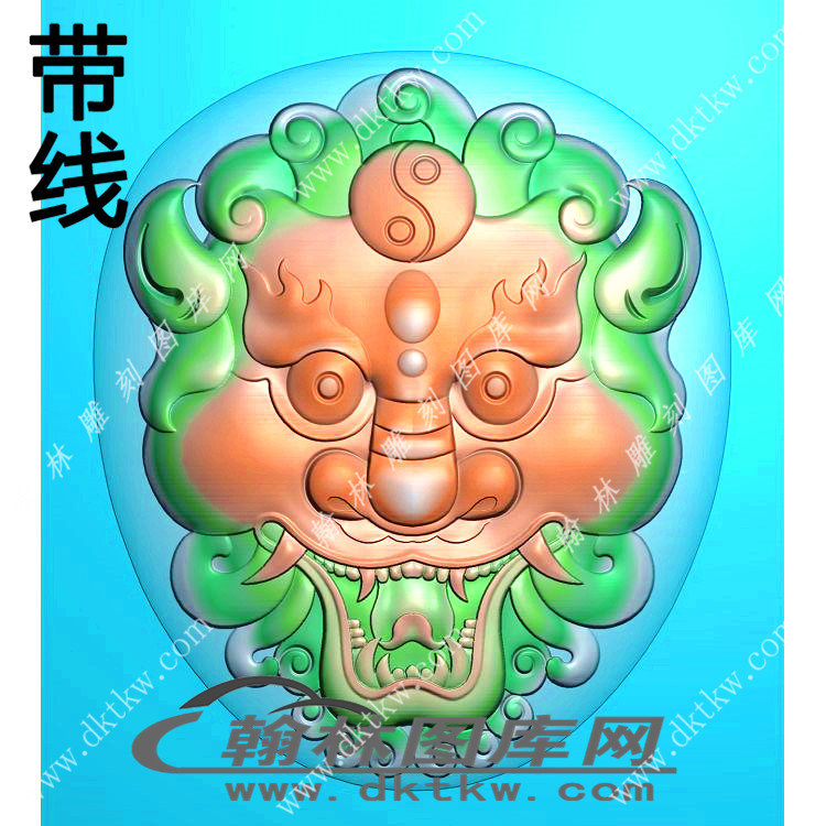 恶魔头精雕图（XJD-055）展示