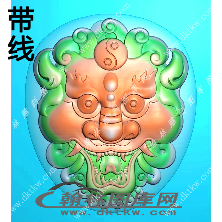 恶魔头精雕图（XJD-055）展示